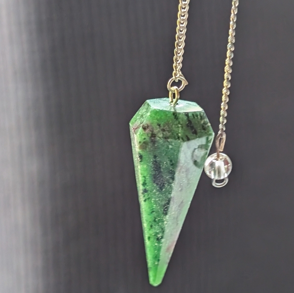 Ruby Zoisite Pendulum New! - Picture 3 of 5